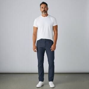 Lululemon Tech Canvas ABC Pants Men's Sz 30 Heathered Deep Navy Tapered Comfort